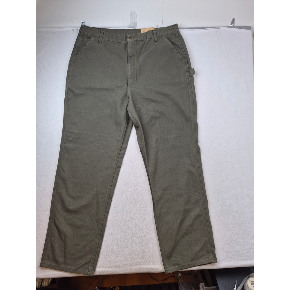 Carhartt B11-MOS Washed Duck Work Dungarees Moss Green 42x34 Loose Original Fit